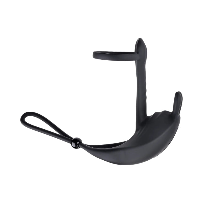Zero Tolerance Saddle Up Silicone Rechargeable Vibrating Cock Ring & Shaft Girth Enhancer With Adjustable Fit